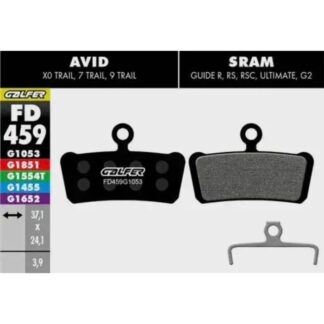 Galfer Standard Bike Disc Brake Pad - Avid - XO Trail / SRAM - Guide R/RS/RSC/G2
