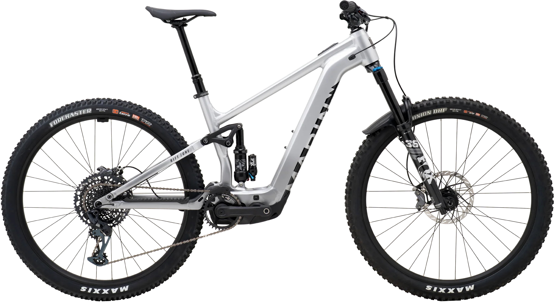 Marin 2026 Rift Zone EL 2 Full Suspension Electric Mountain Bike Extra Large Alloy/Black - Cycles UK
