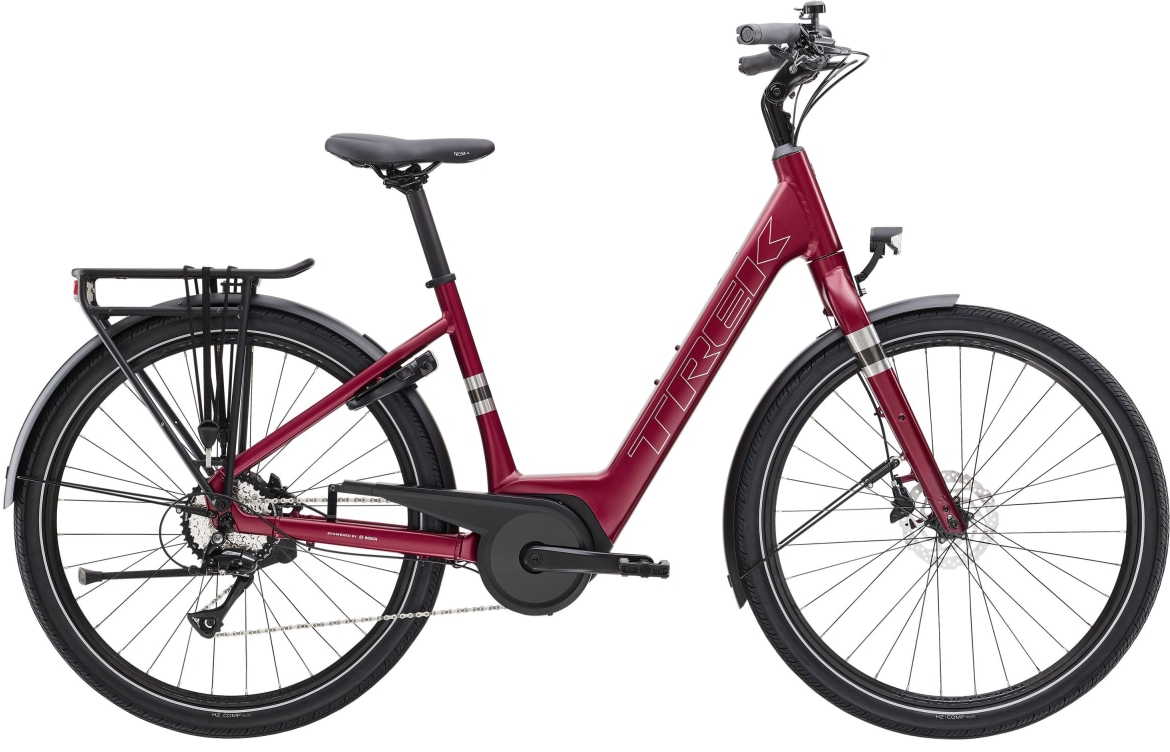 Trek 2026 Verve+ 1 Lowstep 400Wh Electric Bike L MATTE RAGE RED - Cycles UK