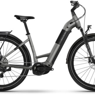 Raleigh Novus Derailleur Gear Lowstep Electric Bike L Titanium - Cycles UK