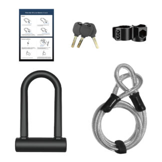 Silicone Sleeve U Lock for Electric Scooters or Bikes