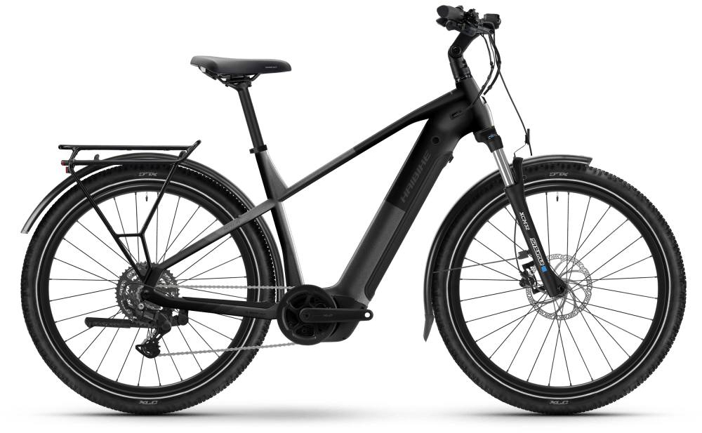 Haibike 2026 Trekking 3 High Crossbar Electric Hybrid Bike XL Grey - Cycles UK