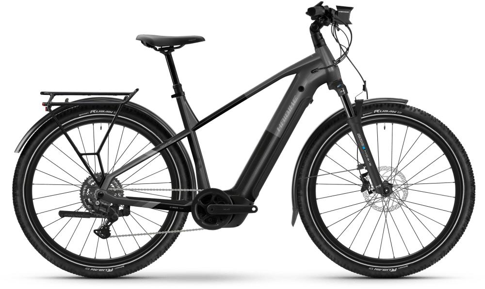 Haibike Trekking 6.5 Crossbar Electric Trekking Bike XL / 55CM Black - Cycles UK