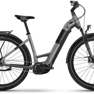 Raleigh Novus Hub Gear Lowstep Electric Bike L Platinum Chrome Gloss - Cycles UK