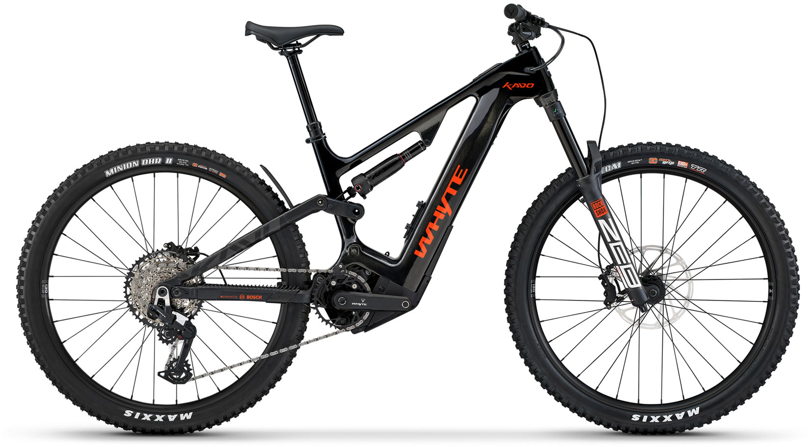 Whyte 2026 Kado RS Full Suspension Electric Mountain Bike EXTRA LARGE Monarch black (gloss) - Cycles UK