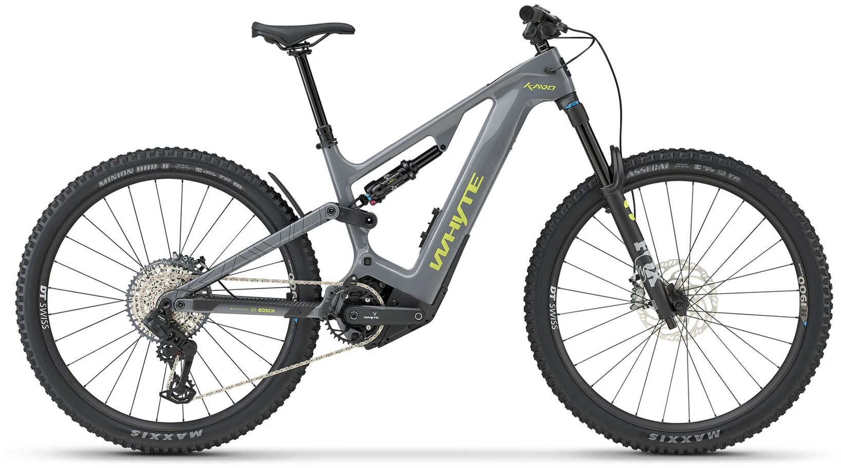 Whyte 2026 Kado RSX V2 Full Suspension Electric Mountain Bike EXTRA LARGE Ash grey (gloss) - Cycles UK
