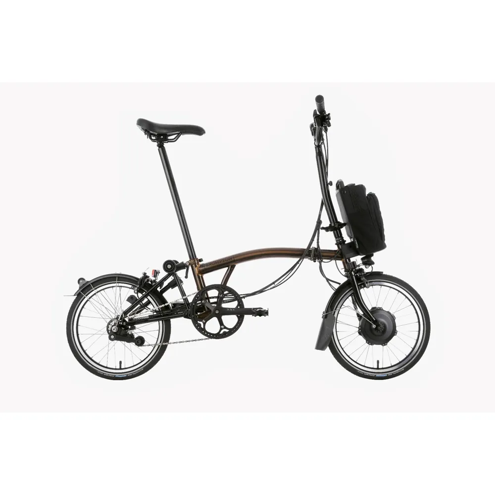 Brompton Electric C-Line Explore High Bar Electric Folding Bike 2022 Black Laquer