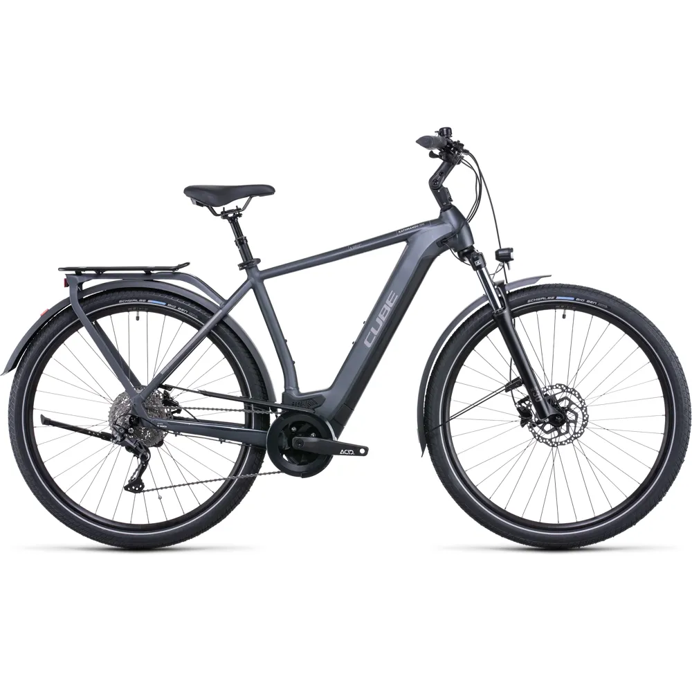 Cube Kathmandu Hybrid One 500 Electric Bike 2022 grey n teak