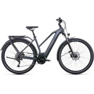 Cube Kathmandu Hybrid One 500 Trapeze Electric Bike 2022 grey n teak