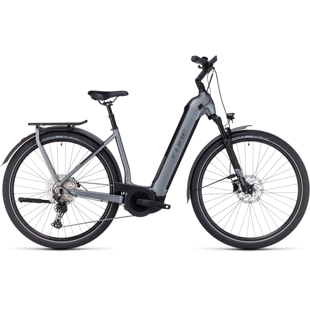 Cube Kathmandu Hybrid Pro 750 Easy Entry Electric Bike 2024 Flash Grey/Black
