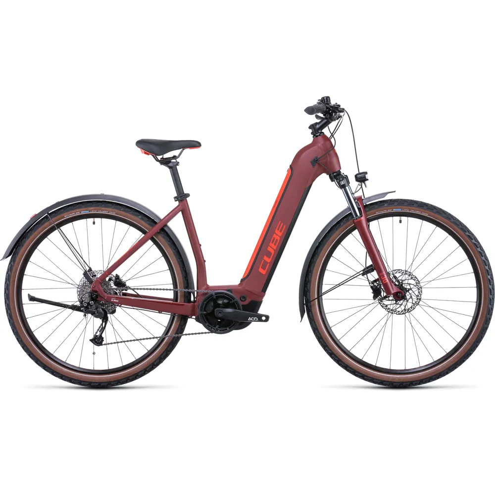 Cube Nuride Hybrid Performance 625 AllRoad Electric Bike EE 2022 Red