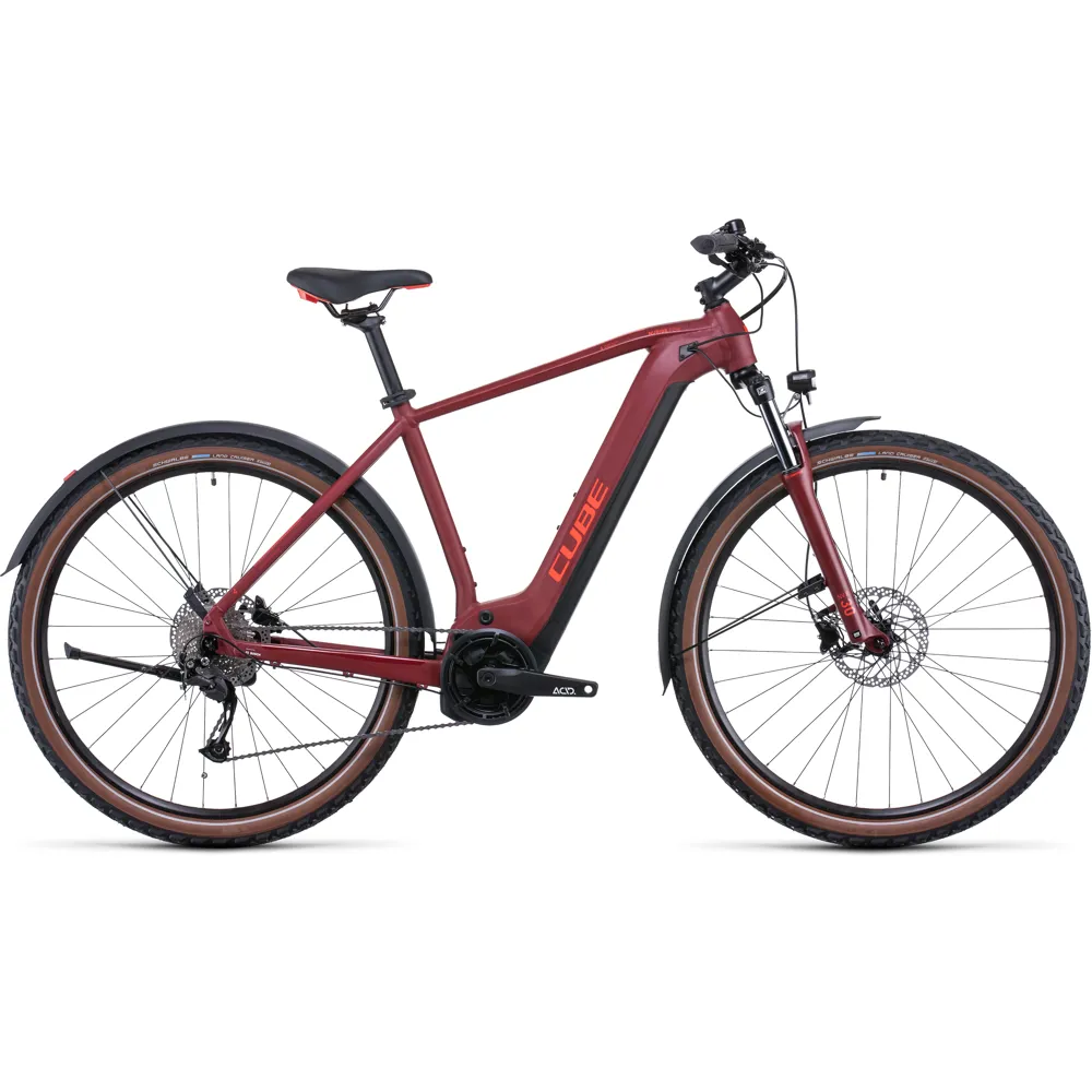 Cube Nuride Hybrid Performance 625 Allroad Electric Hybrid Bike 2022 Red
