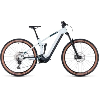 Cube Stereo Hybrid 140 HPC Pro 750 Electric Bike 2024 Frost White/Grey