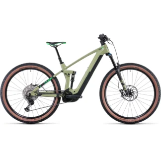 Cube Stereo Hybrid 140 HPC SL 750 Electric Mountain Bike 2022 Green