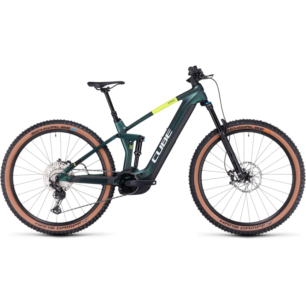 Cube Stereo Hybrid 140 HPC SLX 750 Electric Bike 2024 Goblin/Yellow