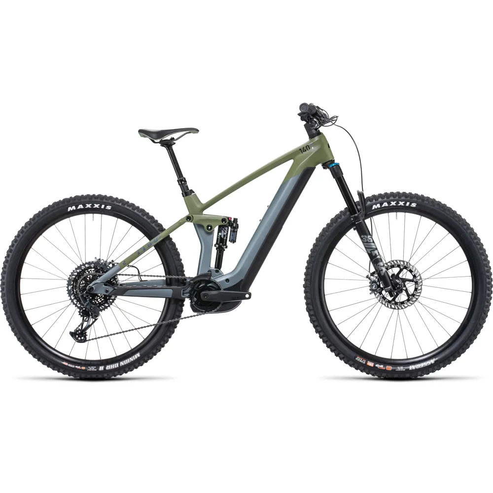 Cube Stereo Hybrid 140 HPC TM 750 Electric Mountain Bike 2022 Grey
