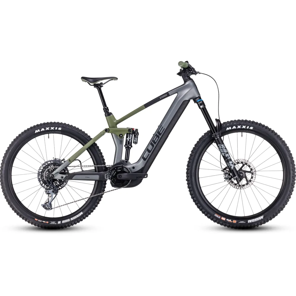 Cube Stereo Hybrid 160 HPC Tm 750 Electric Bike 2024 Flash Grey/Olive