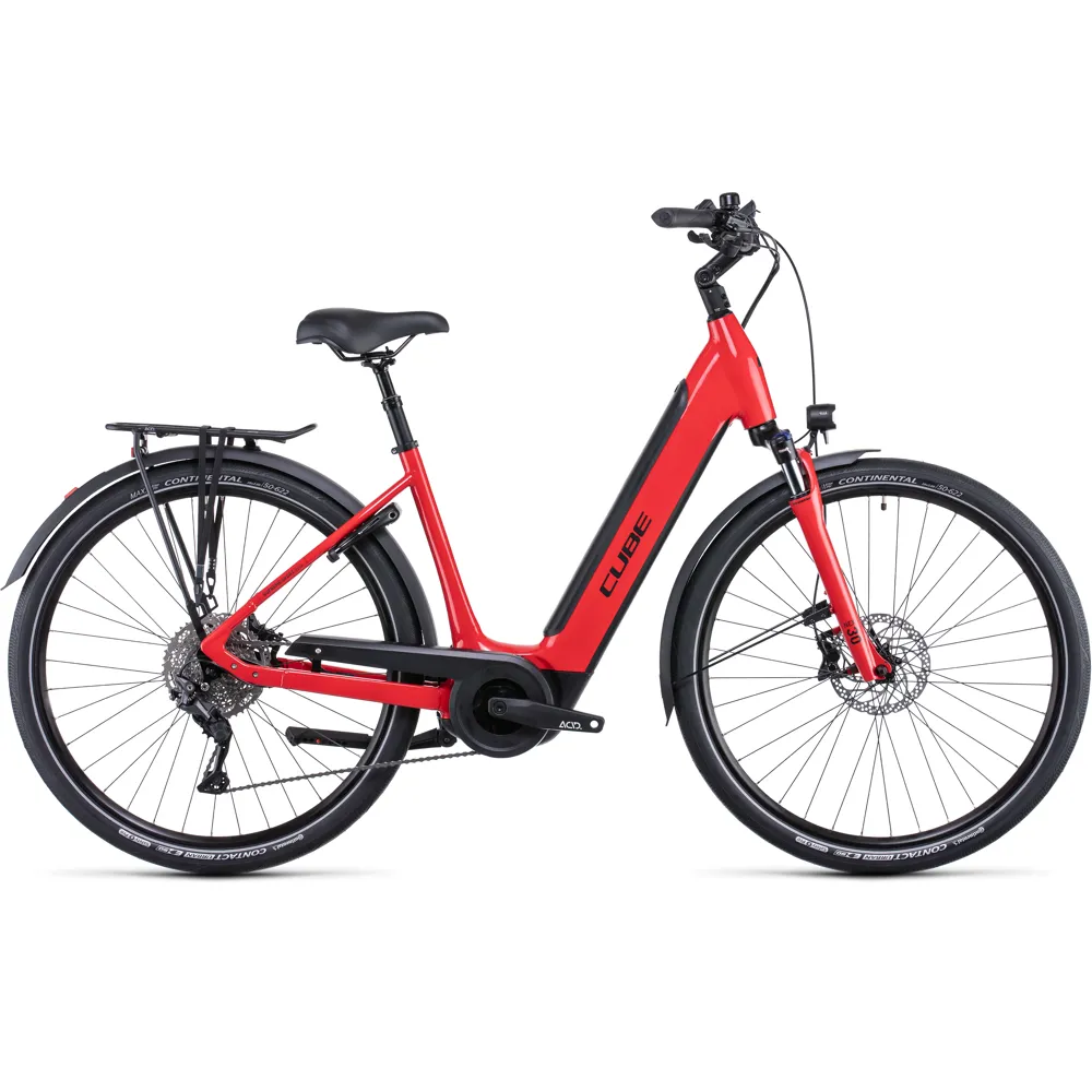 Cube Supreme Sport Hybrid Pro 625 Easy Entry Electric bike 2022 Red