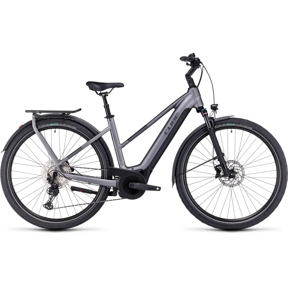 Cube Touring Hybrid EXC 625 Trapeze Electric Bike Grey/Metal