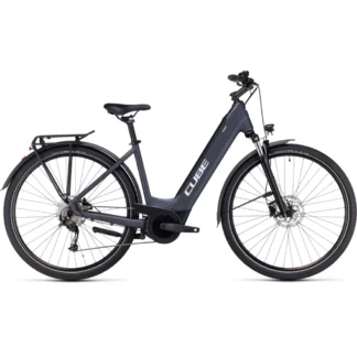 Cube Touring Hybrid One 500 Easy Entry Electric Bike 2023 Grey/White