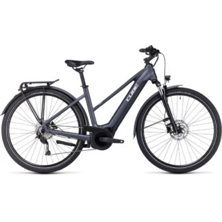 Cube Touring Hybrid One 500 Trapeze Electric Bike 2024 Grey/White