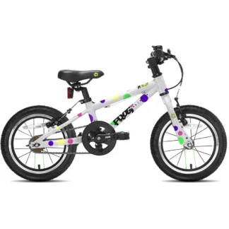 Frog 40 14inch Wheel Kids Pedal Bike White/Spotty