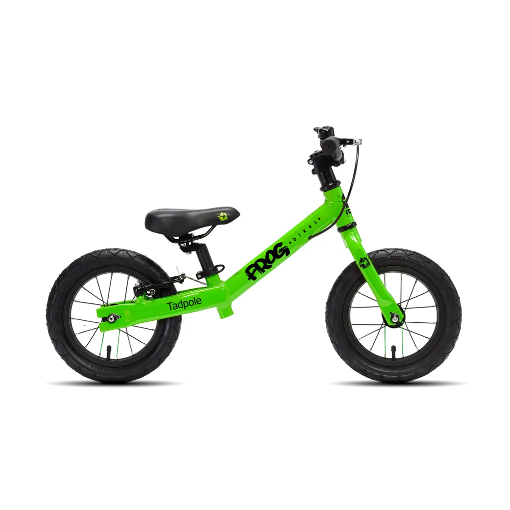 Frog Tadpole 12inch Kids Balance Bike Green