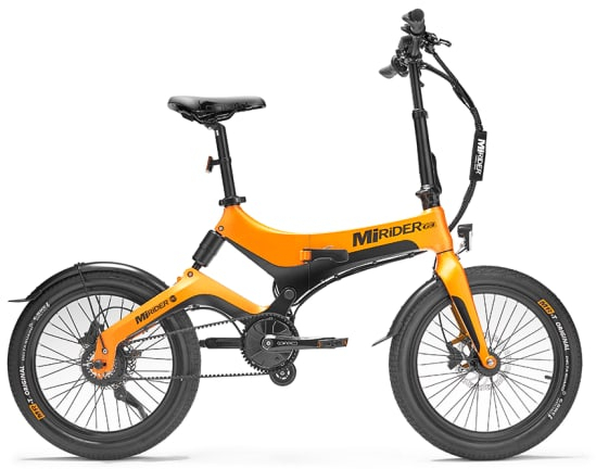 MiRiDER EX-DISPLAY 20 GB3 Ember Orange Folding Electric Bike - Cycles UK