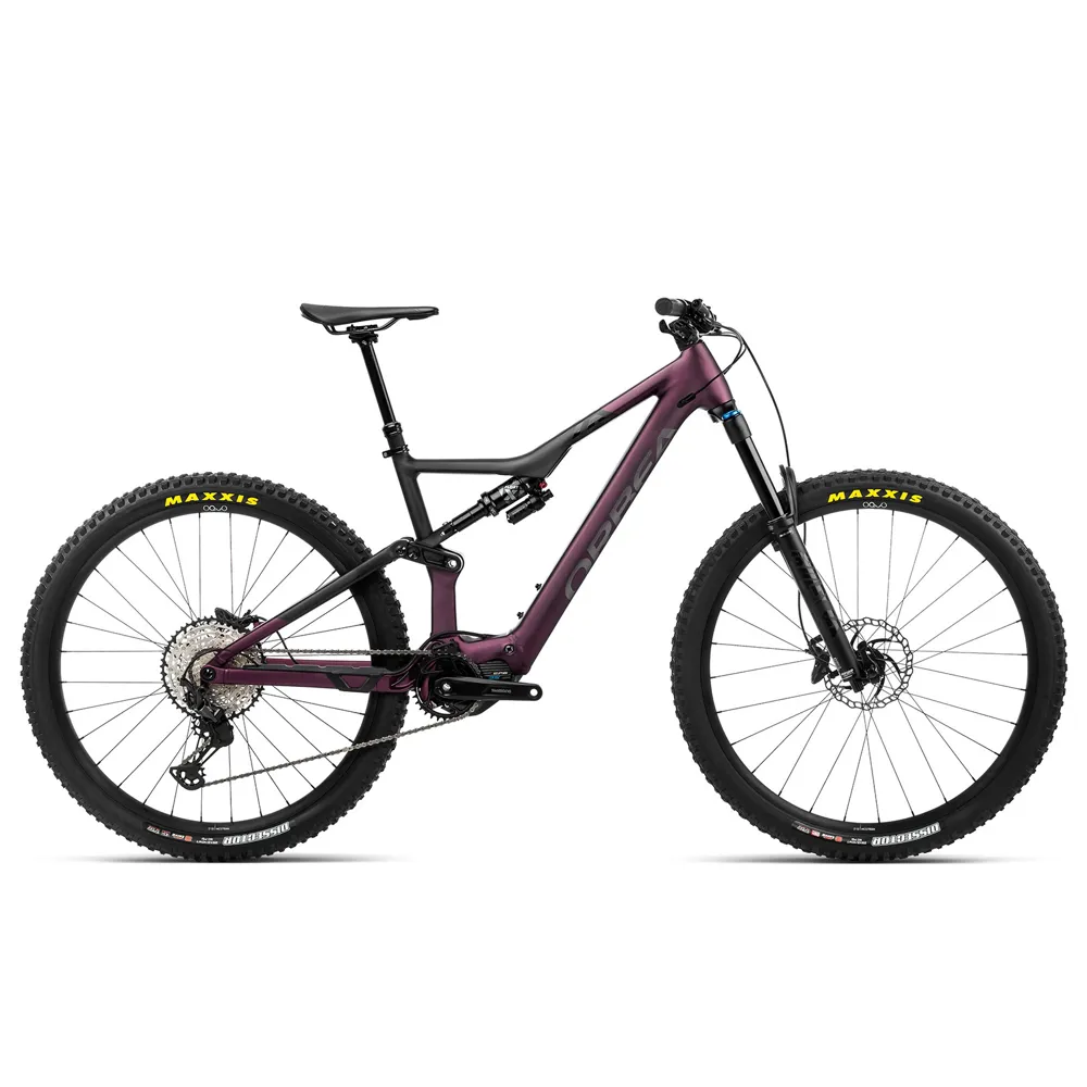 Orbea Rise H10 Electric Mountain Bike 2023 Metallic Mulberry/Black