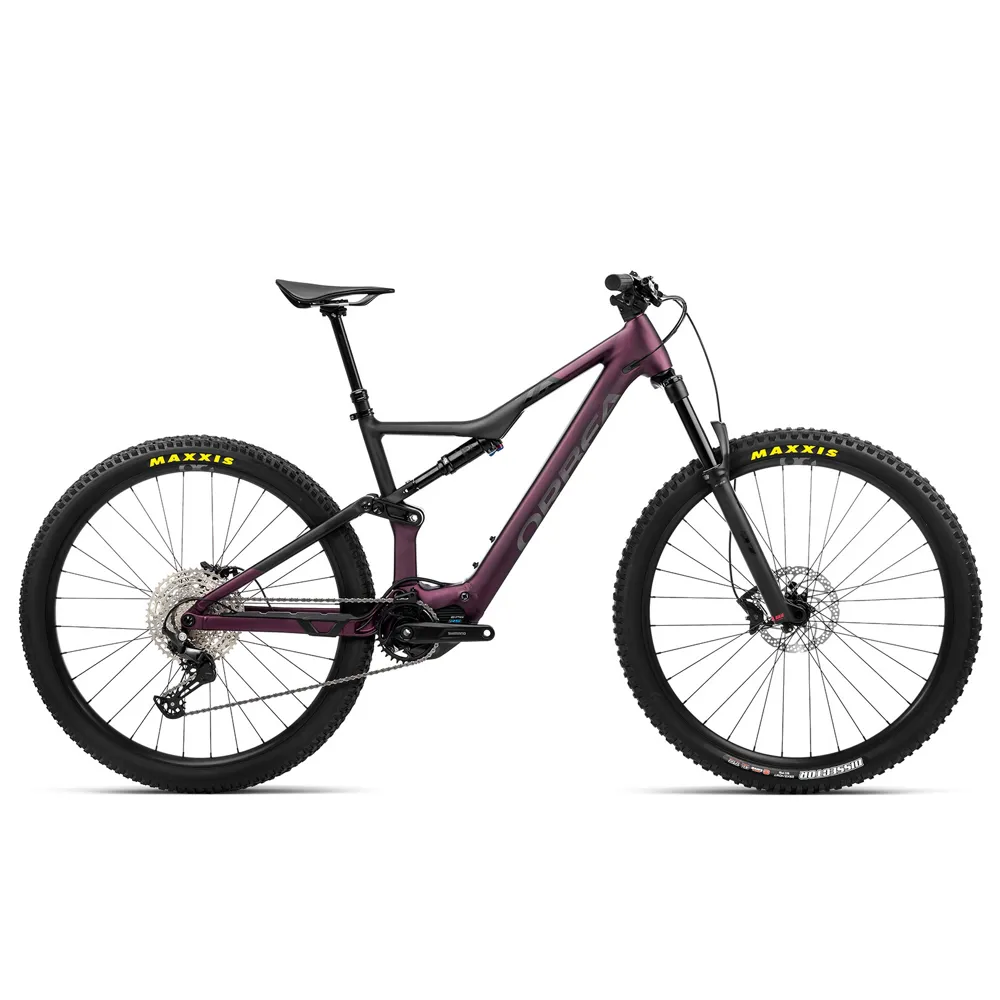 Orbea Rise H30 Electric Mountain Bike 2023 Metallic Mulberry/Black