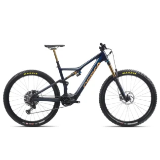 Orbea Rise M-Team 29er Mountain Bike 2022 Coal Blue/Red Gold
