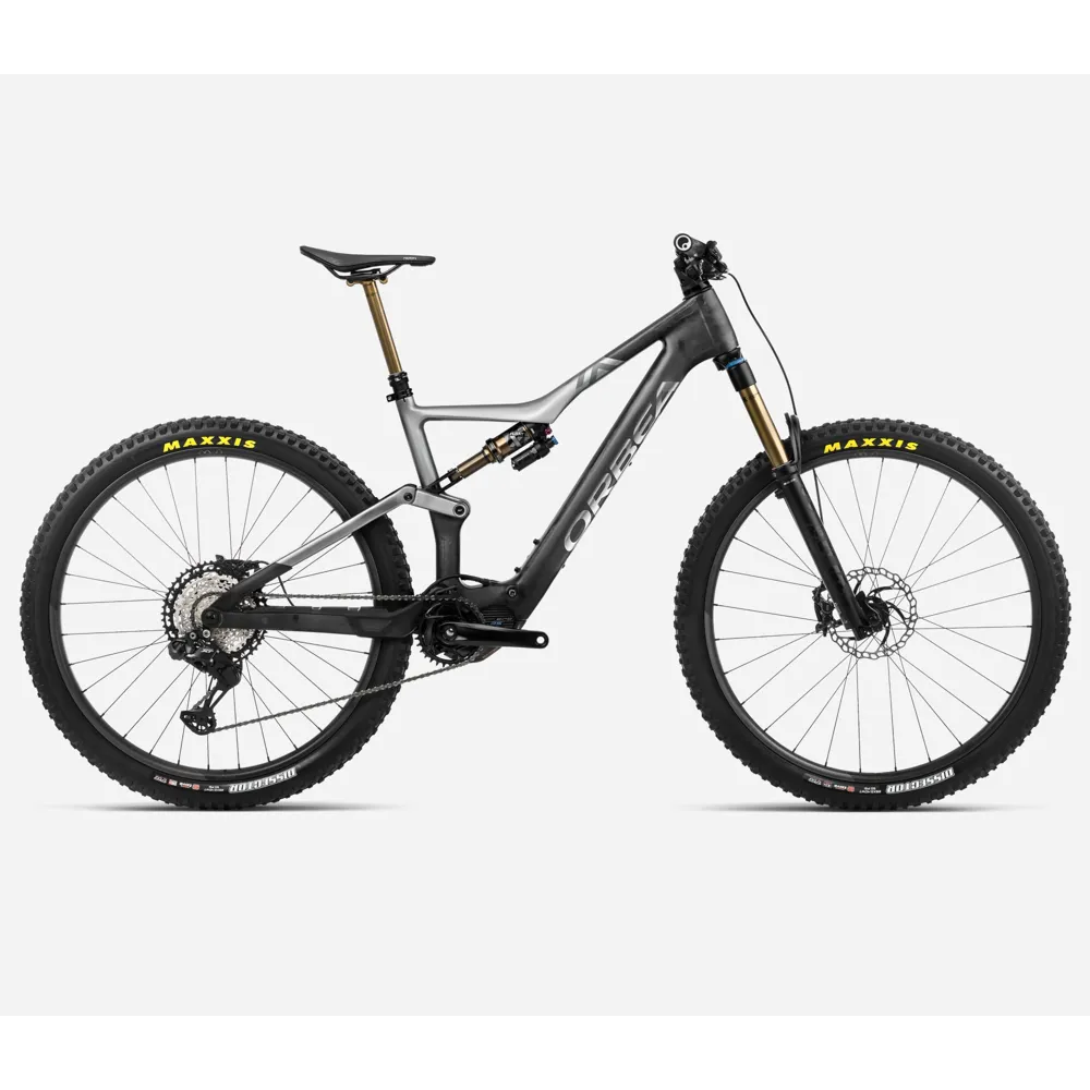 Orbea Rise M-Team Electric Bike 2024 Carbon Raw/Shark Grey