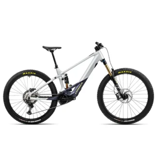 Orbea Wild M-Team Electric Mountain Bike 2023 Halo Silver/Tanzanite Carbon