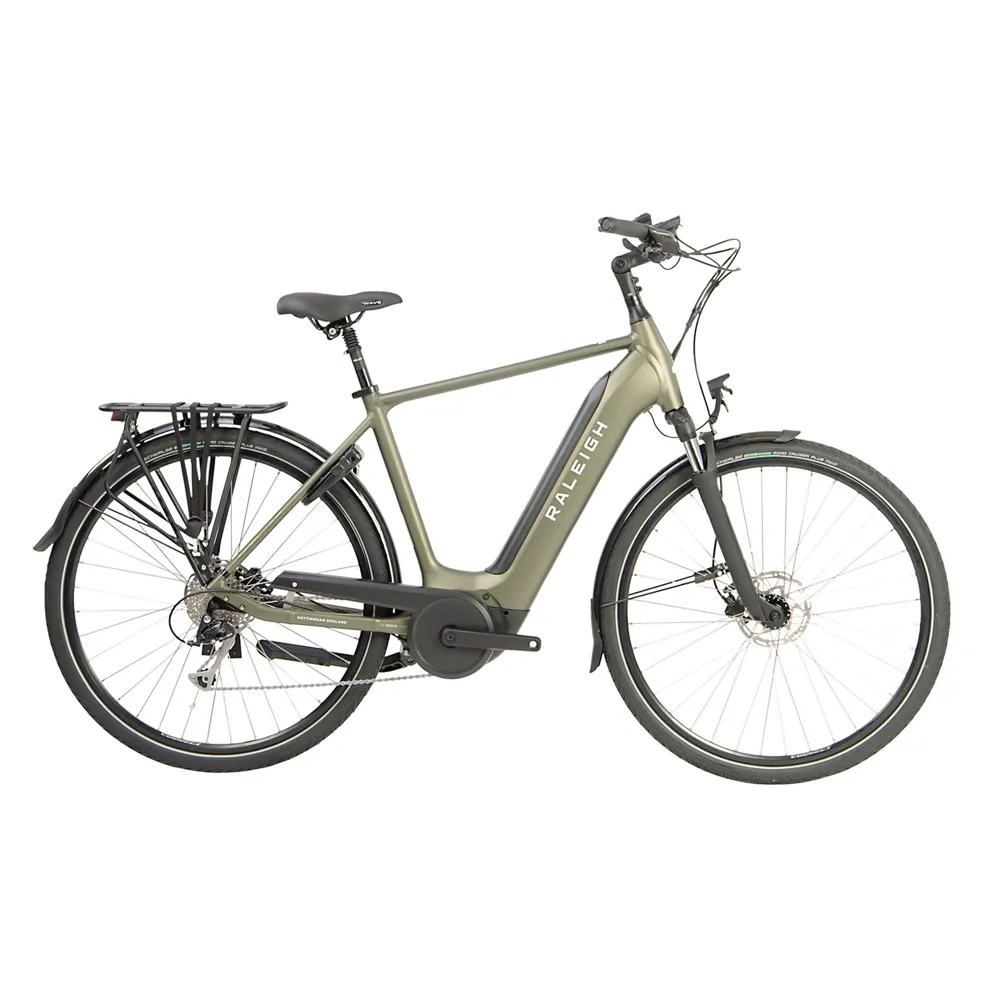 Raleigh Motus Grand Tour Cross Bar Electric Bike 2023 Green