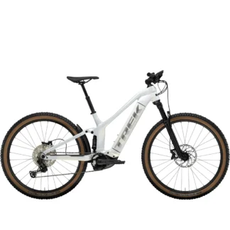 Trek Powerfly FS 7 Electric Bike 2024 White Prismatic/Plasma Grey Pearl