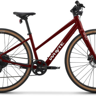 Whyte 2026 RHeO 2 ST Electric Hybrid Bike Extra Small Metallic deep cherry with nardo grey - Cycles UK