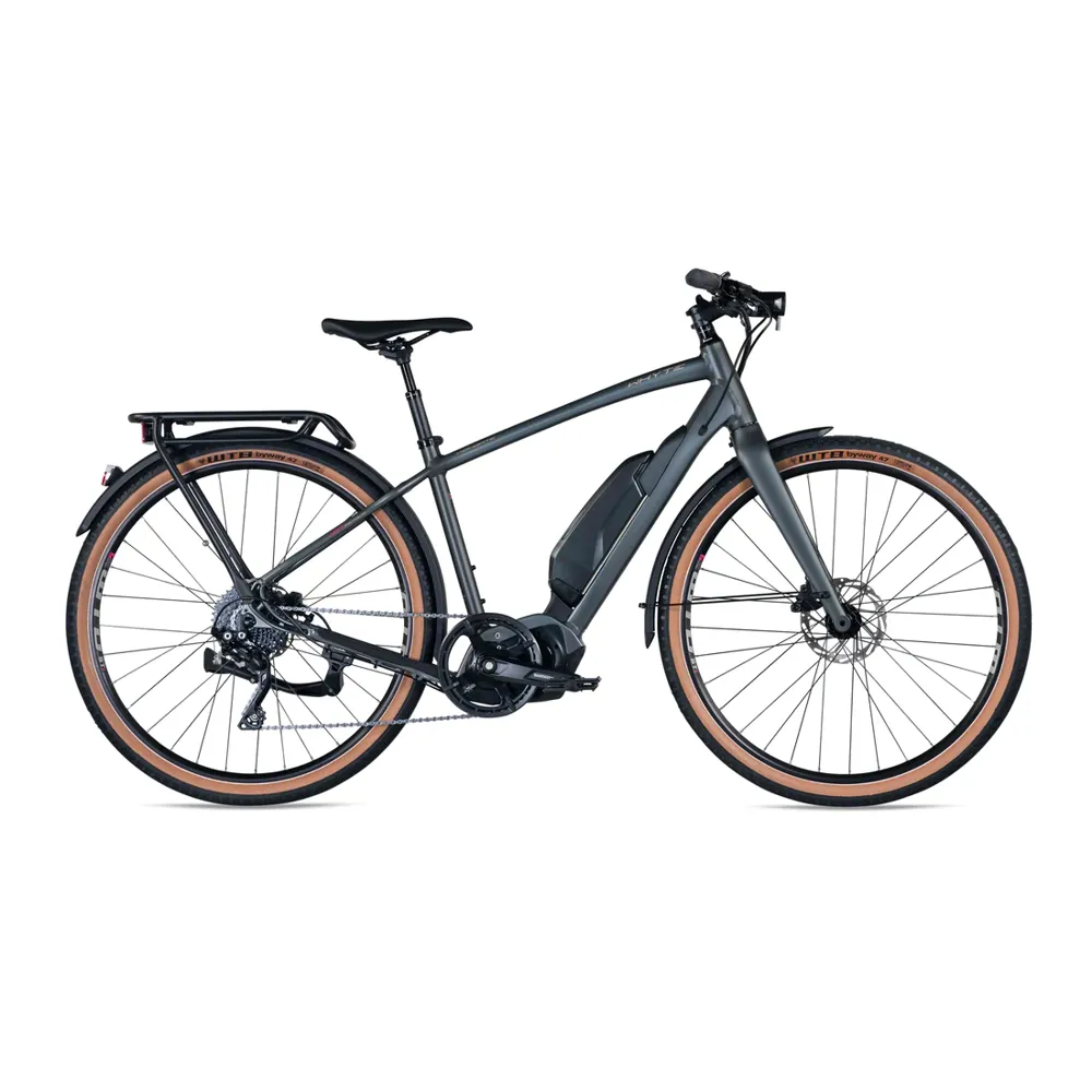 Whyte Highgate Electric Bike 2023 Matt Granite Silver/Magenta